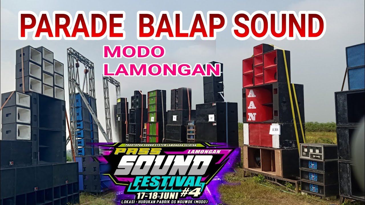 PESERTA PARADE BALAP SOUND TERBESAR DI MODO LAMONGAN