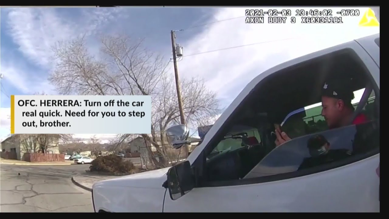VIDEO: Las Cruces man flees traffic stop, dragging officer in the process