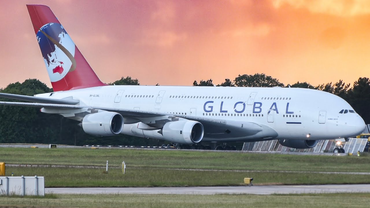 🇬🇧 GLOBAL AIRLINES Arrival into Manchester airport!