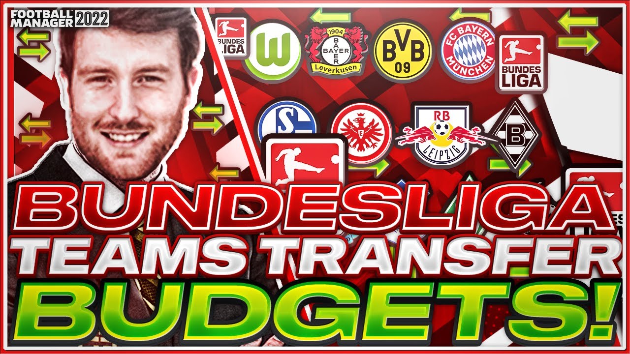 BUNDESLIGA TRANSFER BUDGETS IN FOOTBALL MANAGER 2022