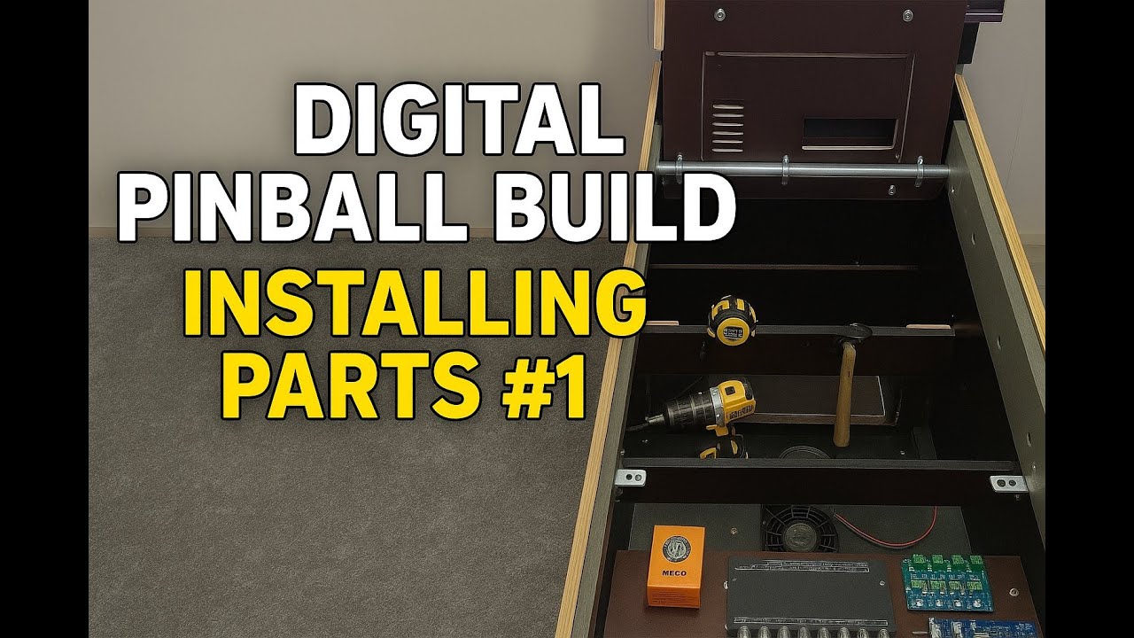 Digital pinball build, parts install #1