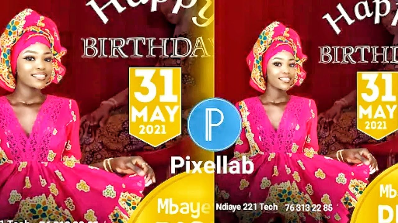 How to Create Professional Birthday Flyer With Colour Blending in PixelLab - PixelLab Tutorial