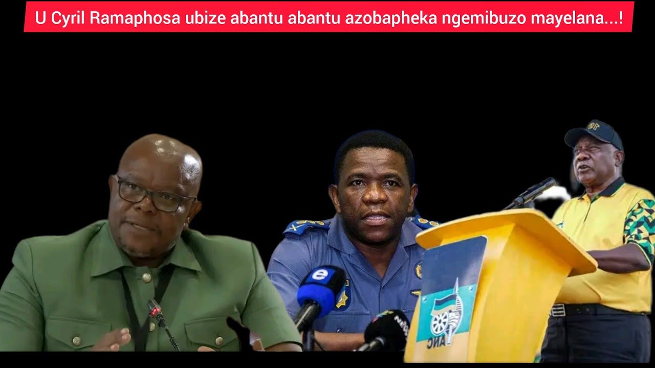 U Cyril Ramaphosa ubize abantu azobapheka ngemibuzo mayelana...!