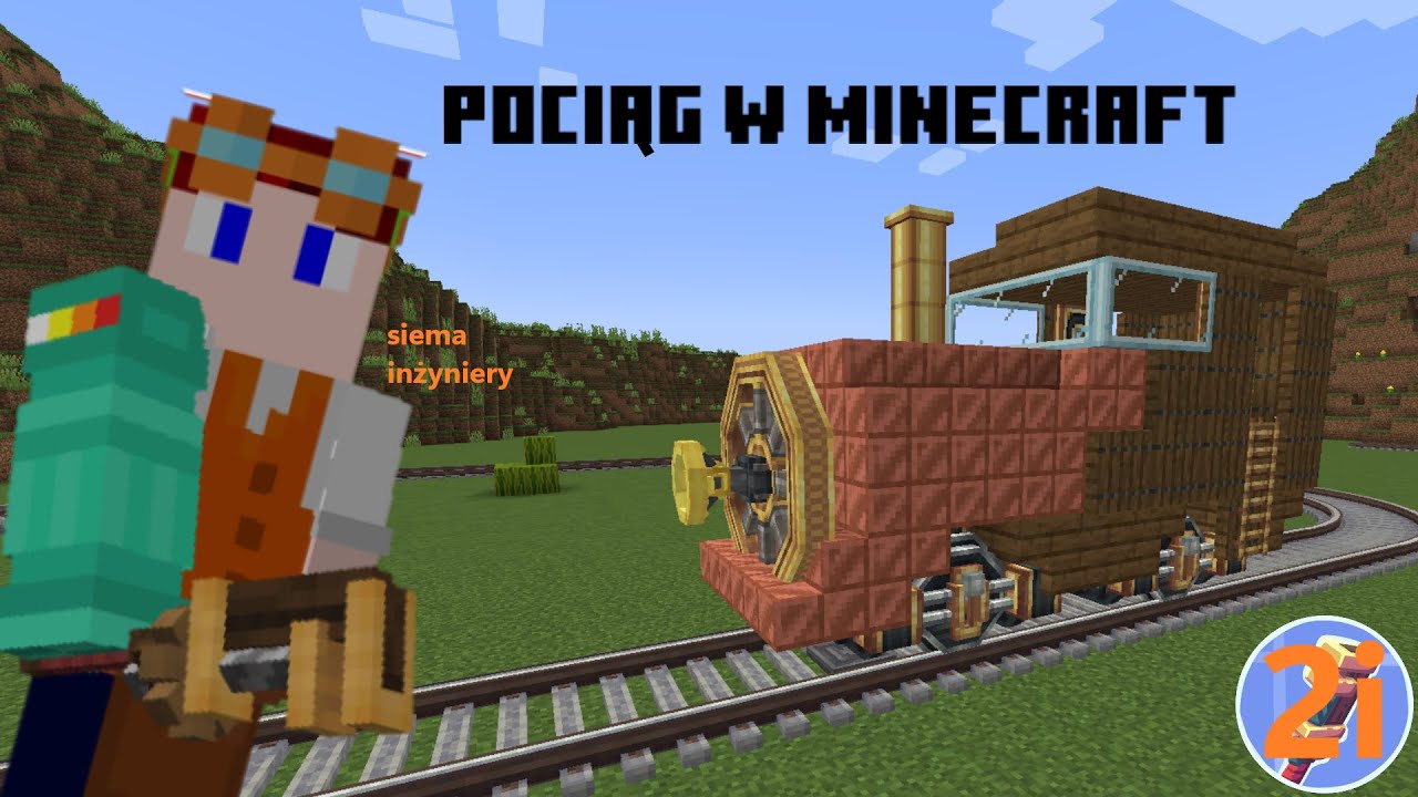 DZIAŁAJĄCE POCIĄGI w MINECRAFT! [CreateMod:2i]