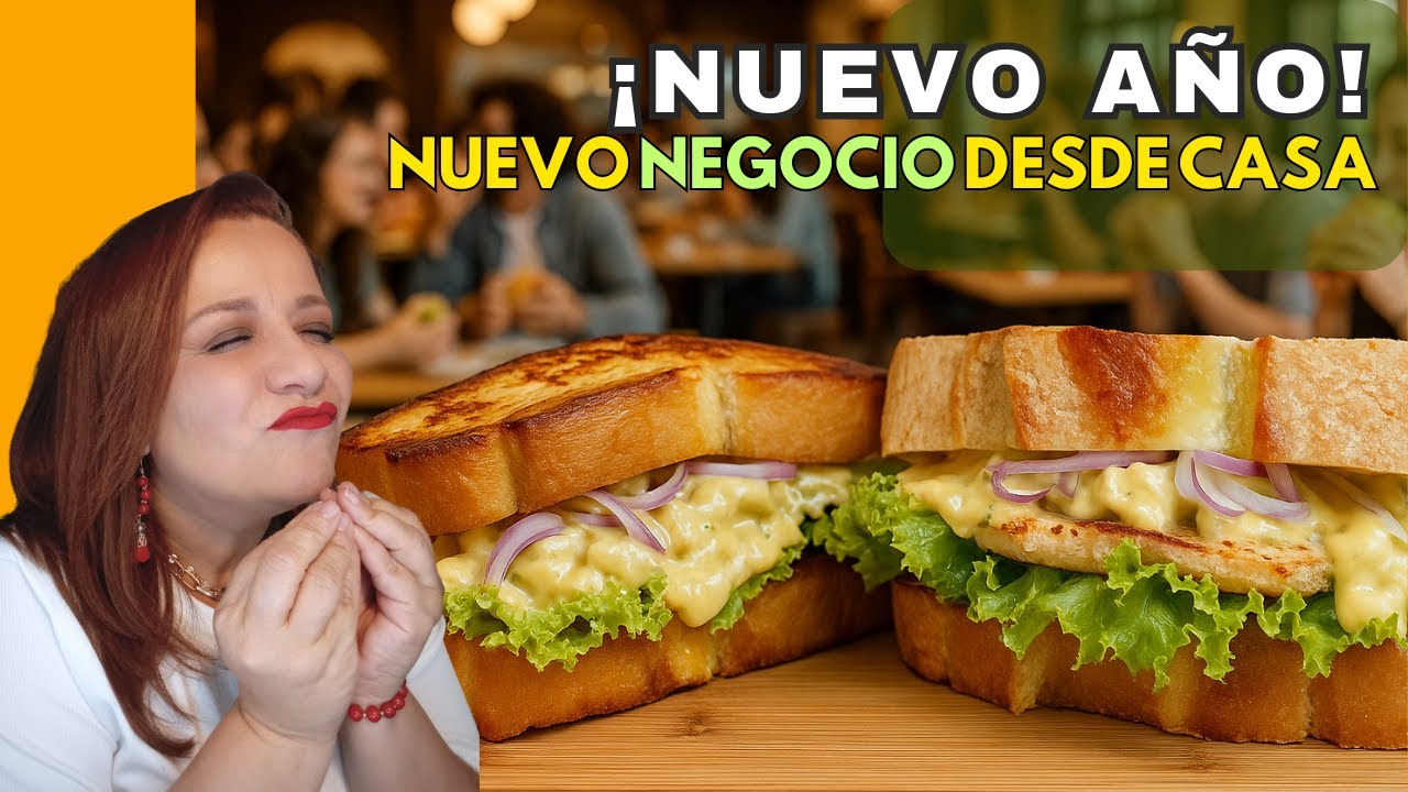 🔴 SANDWICH ESPECTACULAR DE POLLO 🥖 – Receta Fácil para Emprender Desde Casa 💰🏠