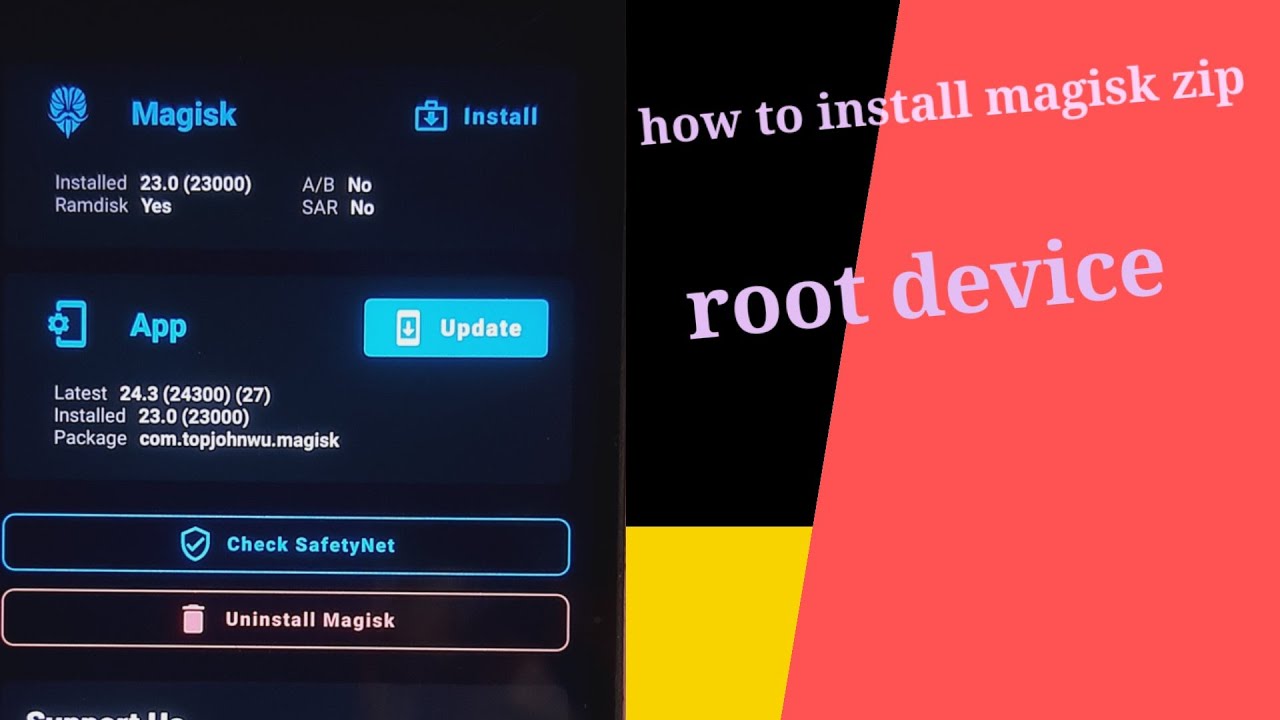 how to install  Magisk zip