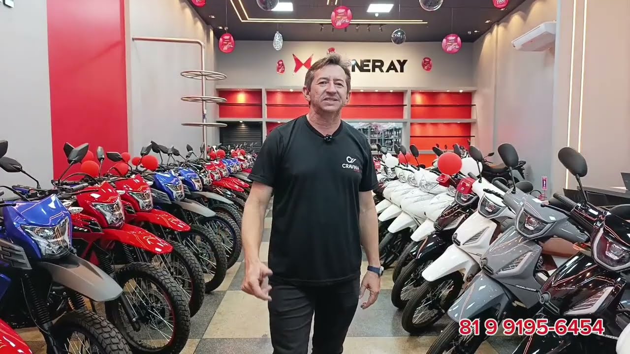 Motos com zero de entrada e em 12x sem juros em cravina motos e cravina Shineray em Caruaru pe 