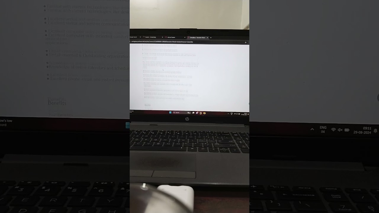 Virtual Assistant job 