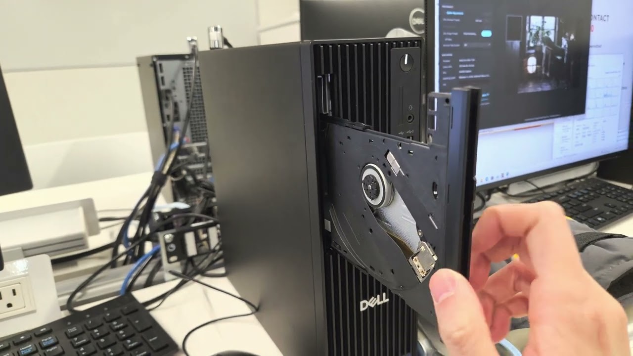 CD drive on Modern brand new Ultra 7 265 DELL PC