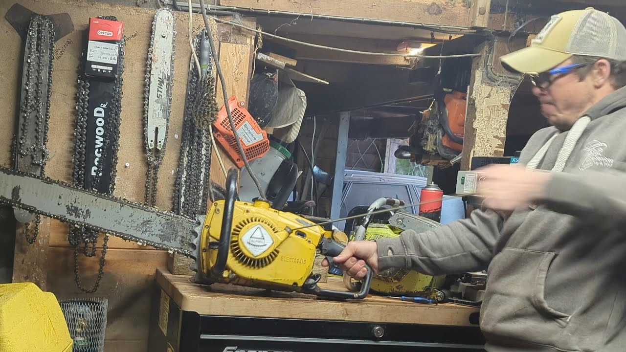 Alpina Pro 90cc! Another BIG vintage chainsaw lands in the shed, this time from Italy!