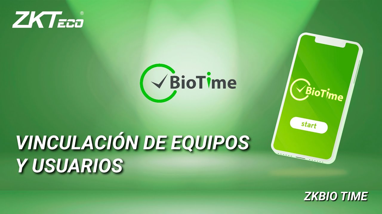 Vinculación de equipos y usuarios a ZKBio Time 8.0.8 (ZKTeco)