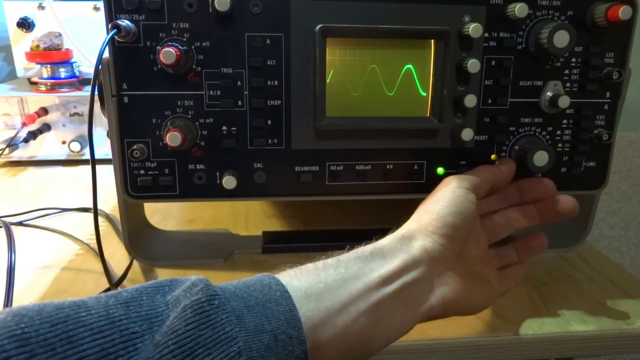 Proudová sonda k osciloskopu- testování prototypu