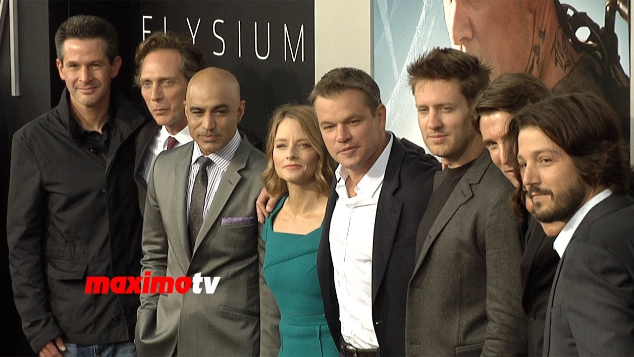 ELYSIUM Premiere Jodie Foster, Matt Damon, Stana Katic, Emily Osment, Alice Braga