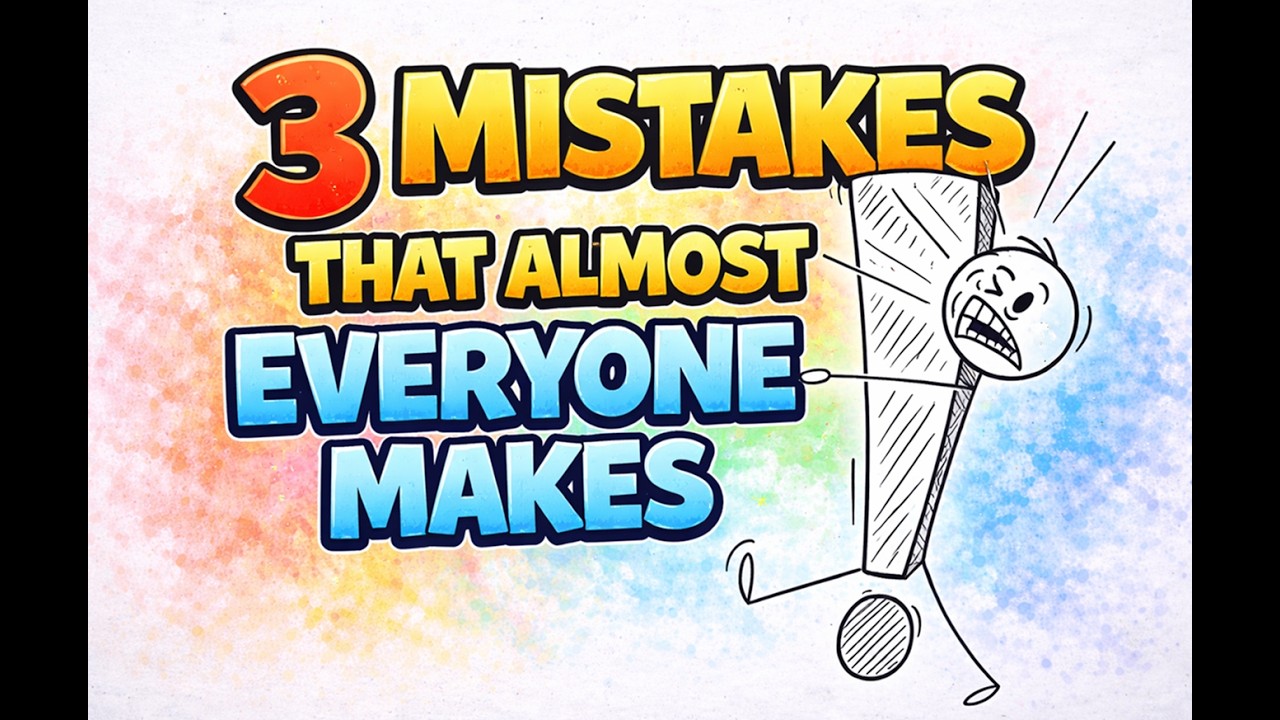 3 Avoidable Mistakes Almost EVERYONE Makes #personalgrowth #mindset  #motivation