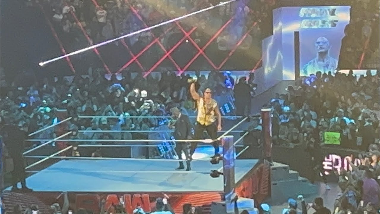 The Rock Entrance LIVE At WWE Raw 4/8/2024