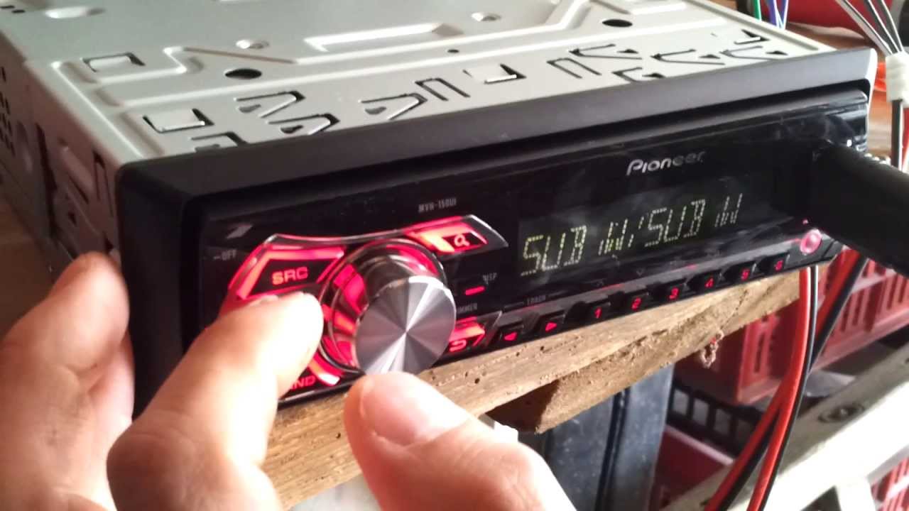 Autoradio Pioneer MHV-150UI en mode Direct Sub Drive