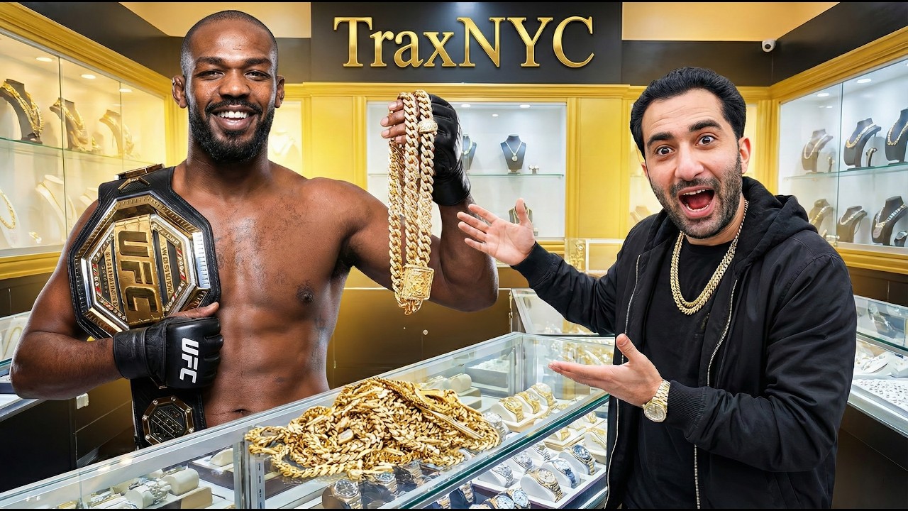 JON JONES STOPS BY FOR DIAMONDS at TRAXNYC