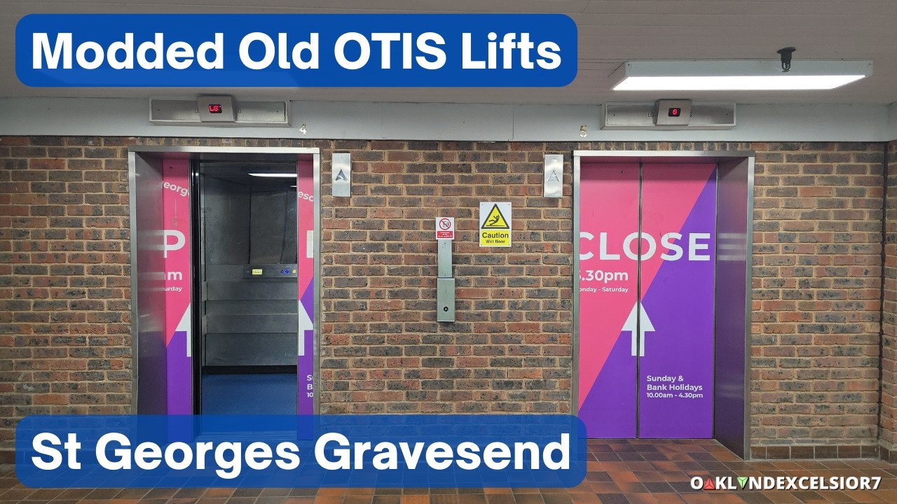 Modded Old OTIS Lifts at St Georges Shopping Centre, Gravesend