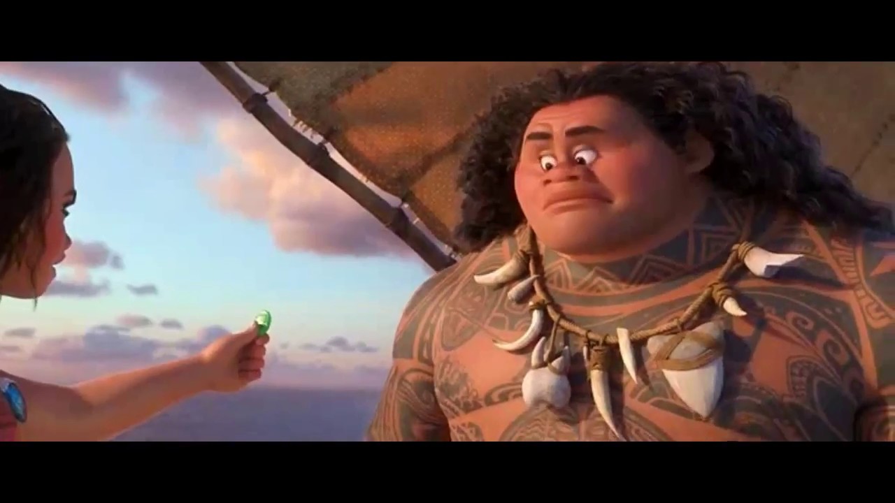 Doblaje Moana: Escena de Maui robando el bote