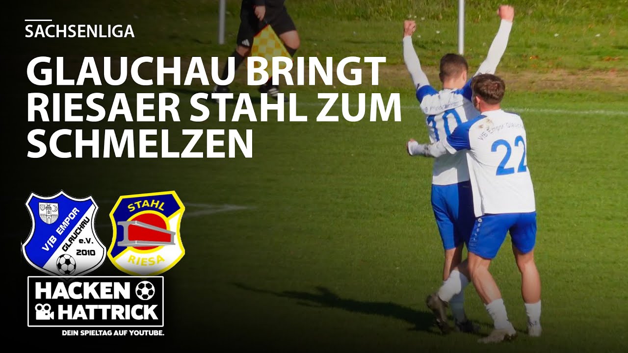 VfB Empor Glauchau vs BSG Stahl Riesa Highlights 10.Spieltag Sachsenliga