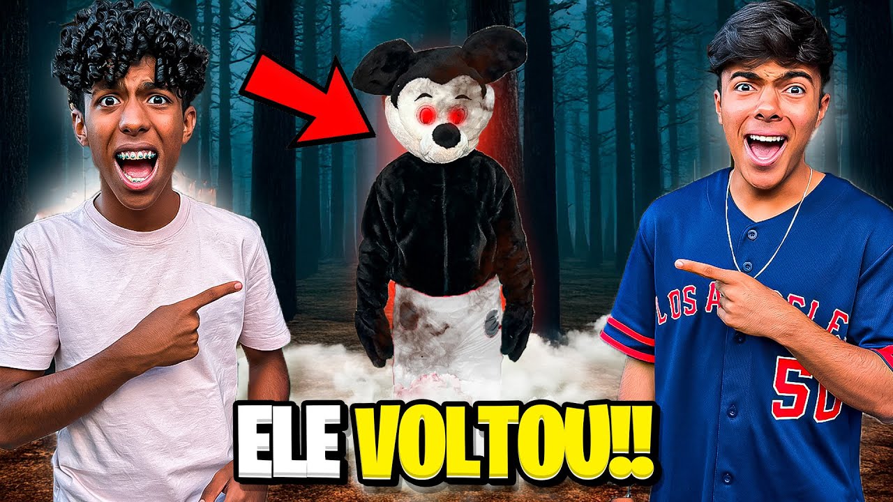 O MICKEY MALVADÃO VOLTOU E TENTOU NOS LEVAR! *tivemos que fugir (feat Estevão Filipe)