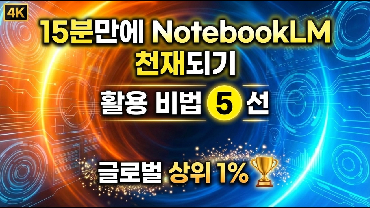 구글도 안 알려주는 NotebookLM 숨겨진 기능!/99%가 모르는 NotebookLM 상위 0.1% 활용 비법 5가지