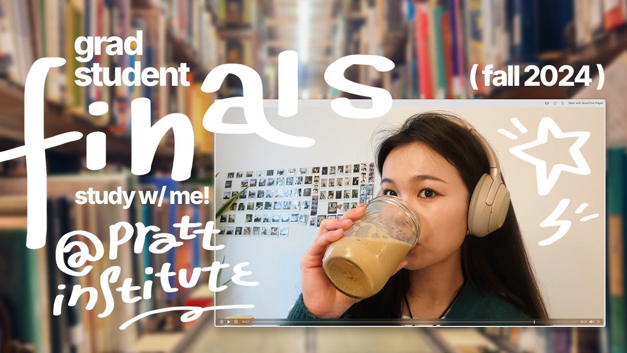 a day in my life as a nyc grad student during  finals | study with me at pratt institute