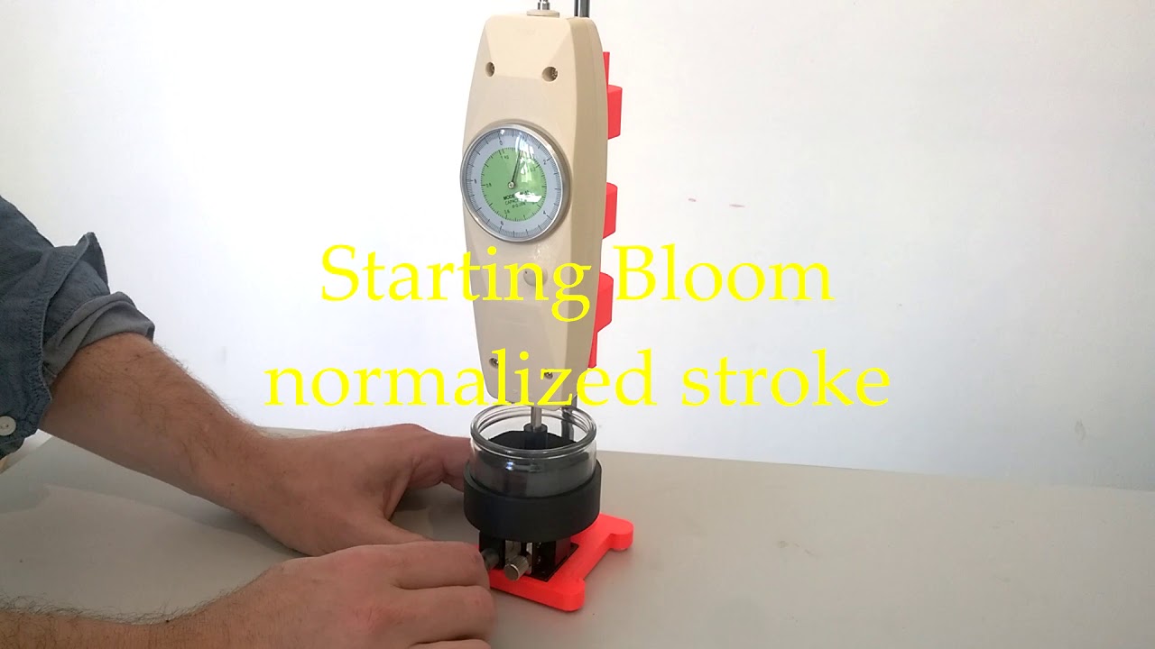 Bloom Test with Agrosta Analog Texture Analyzer