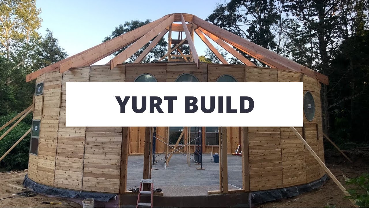 Martha's Vineyard Yurt Building Slideshow