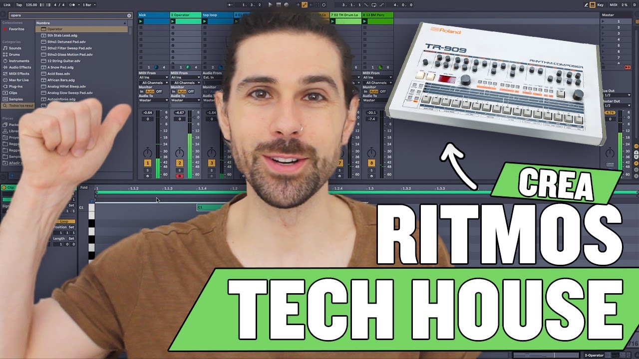 como CREAR RITMOS de TECH HOUSE | Ableton Live 10