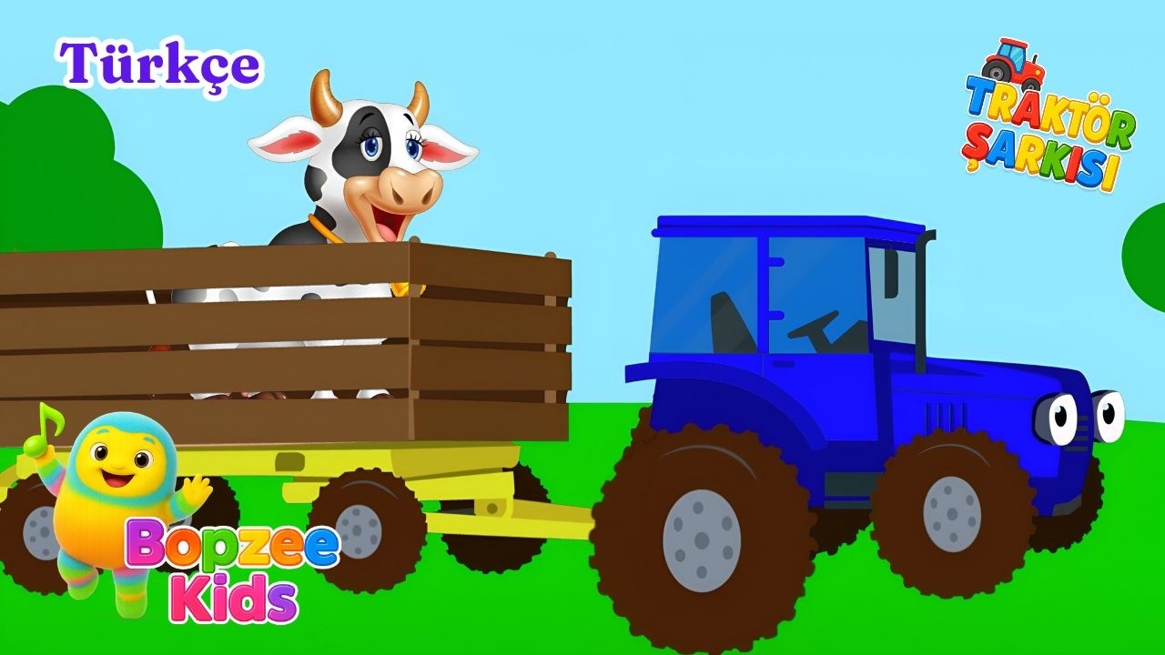 🚜 Traktör Şarkısı ve Çiftlik Hayvanları 🐮🐷 – Neşeli Çocuk Şarkısı | Bopzee kids