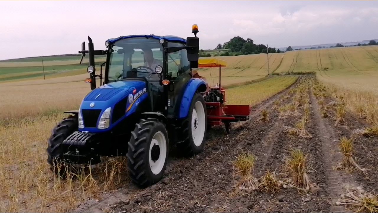 Kopanie Czosnku 2k19-Newholland-T475