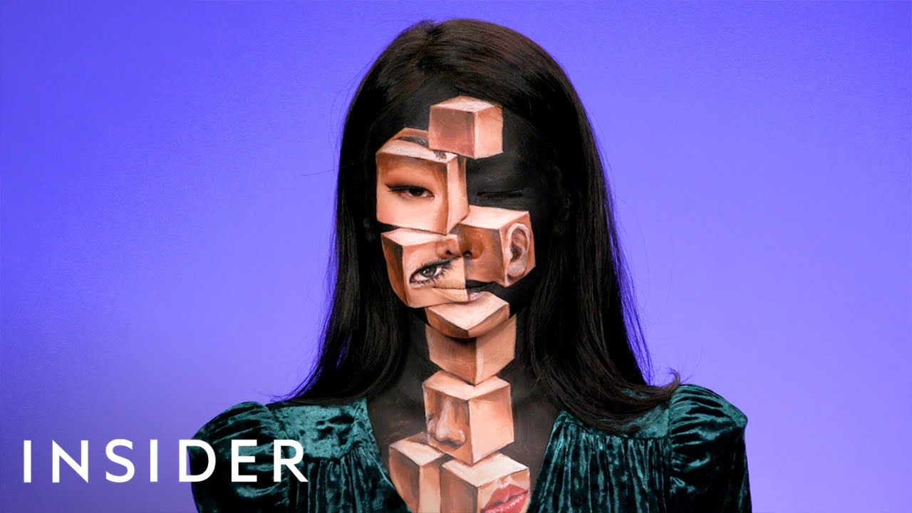 Illusion Artist Uses Her Face As A Canvas
