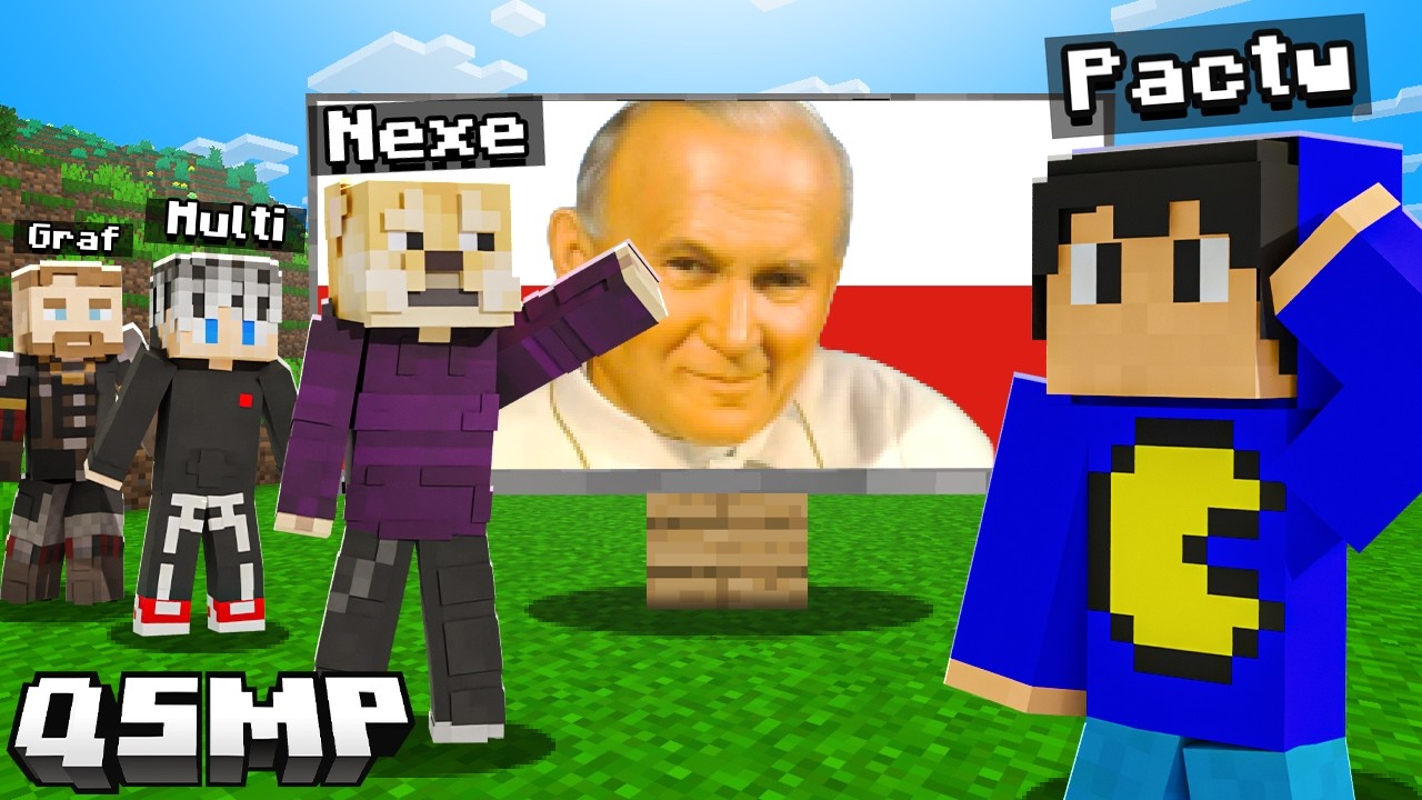OGLĄDAMY POLSKIE HITY NA TELEWIZORZE W MINECRAFT na QSMP
