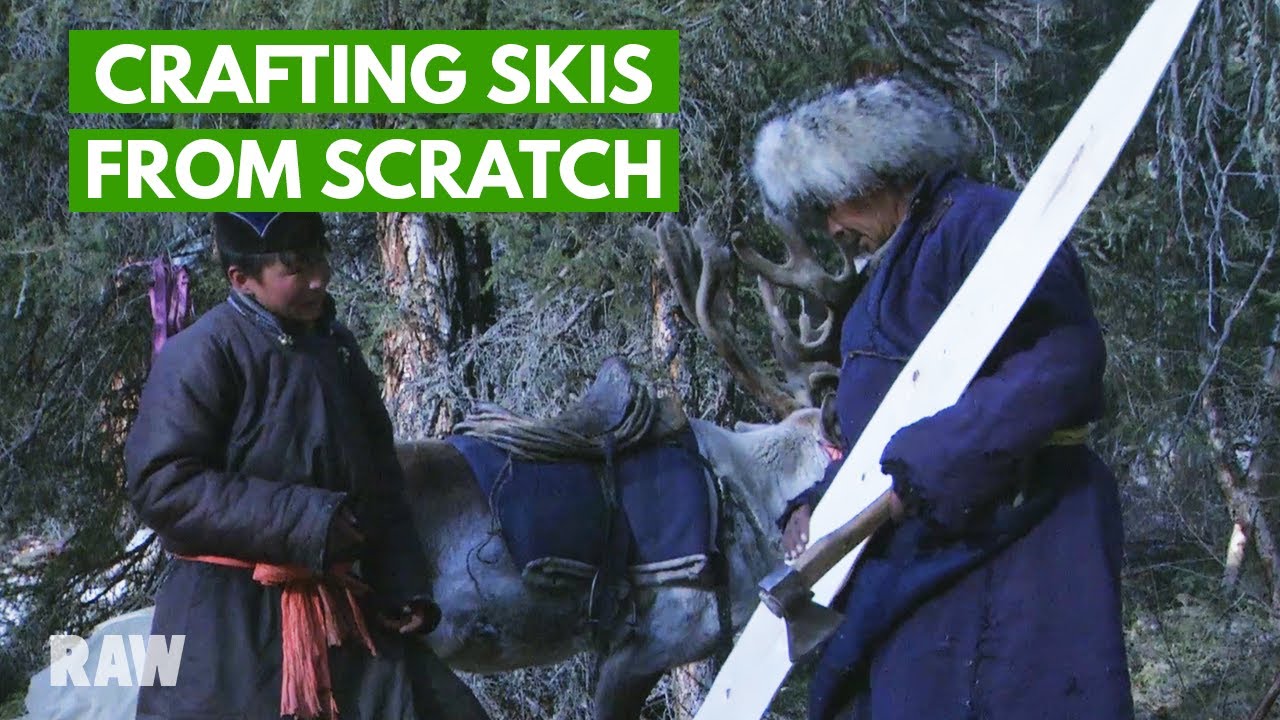 Making skis in the wilderness | MONGOLIA