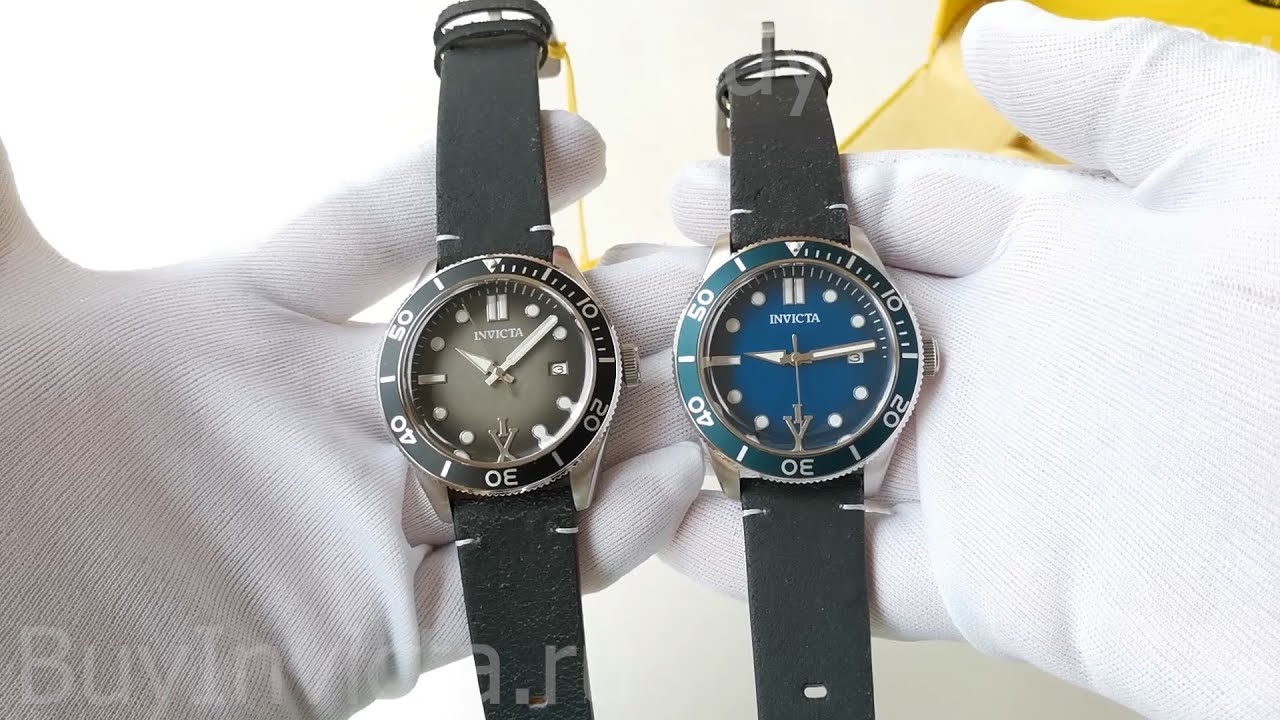 Invicta Vintage 33515 Blue Dial Automatic Men's Watch | Мужские Механические Часы Инвикта на Ремешке