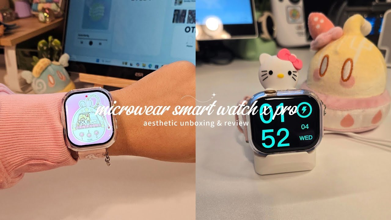 ✨️mircrowear smart watch x pro aesthetic unboxing & review