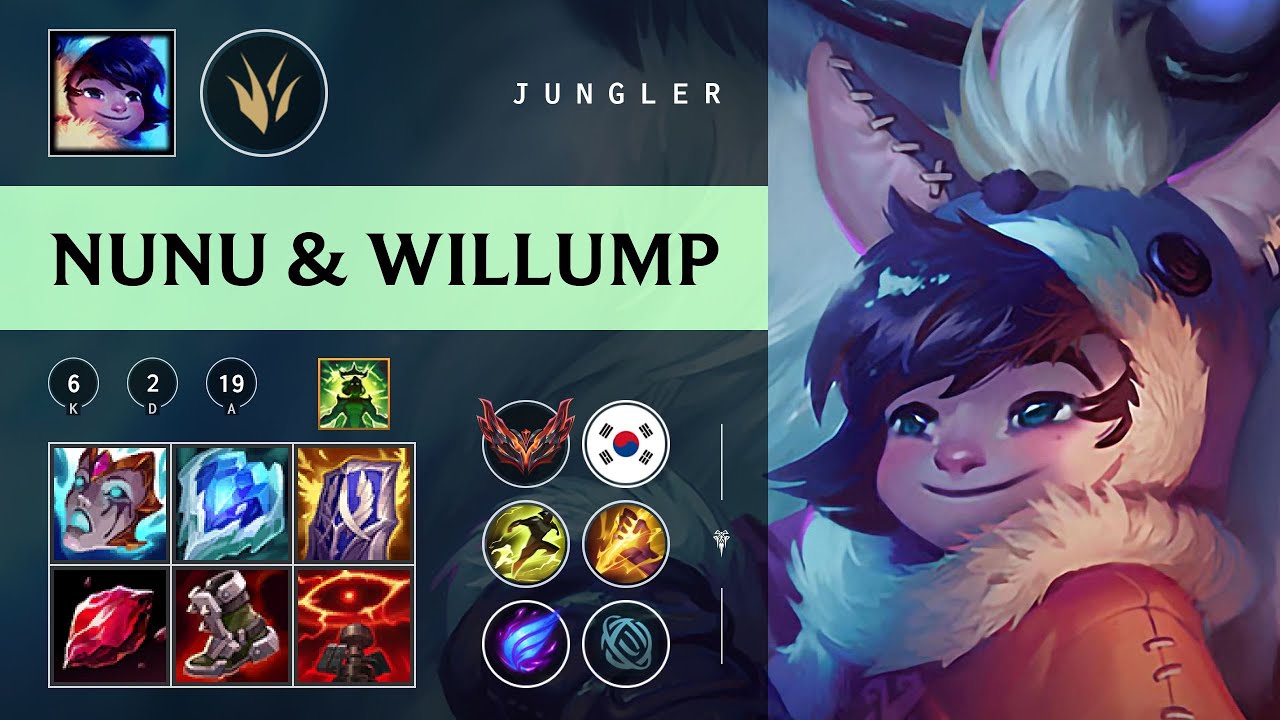 Nunu & Willump Jungle vs Ekko - KR Grandmaster Patch 26.01