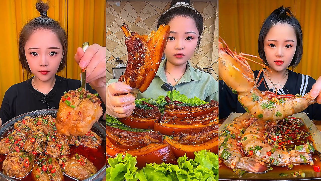 Real Mukbang :) spicy Pork Bellly Soothing Sounds While Enjoying Delicious 먹방 모음이 팅쇼 리얼 사운드 #1362