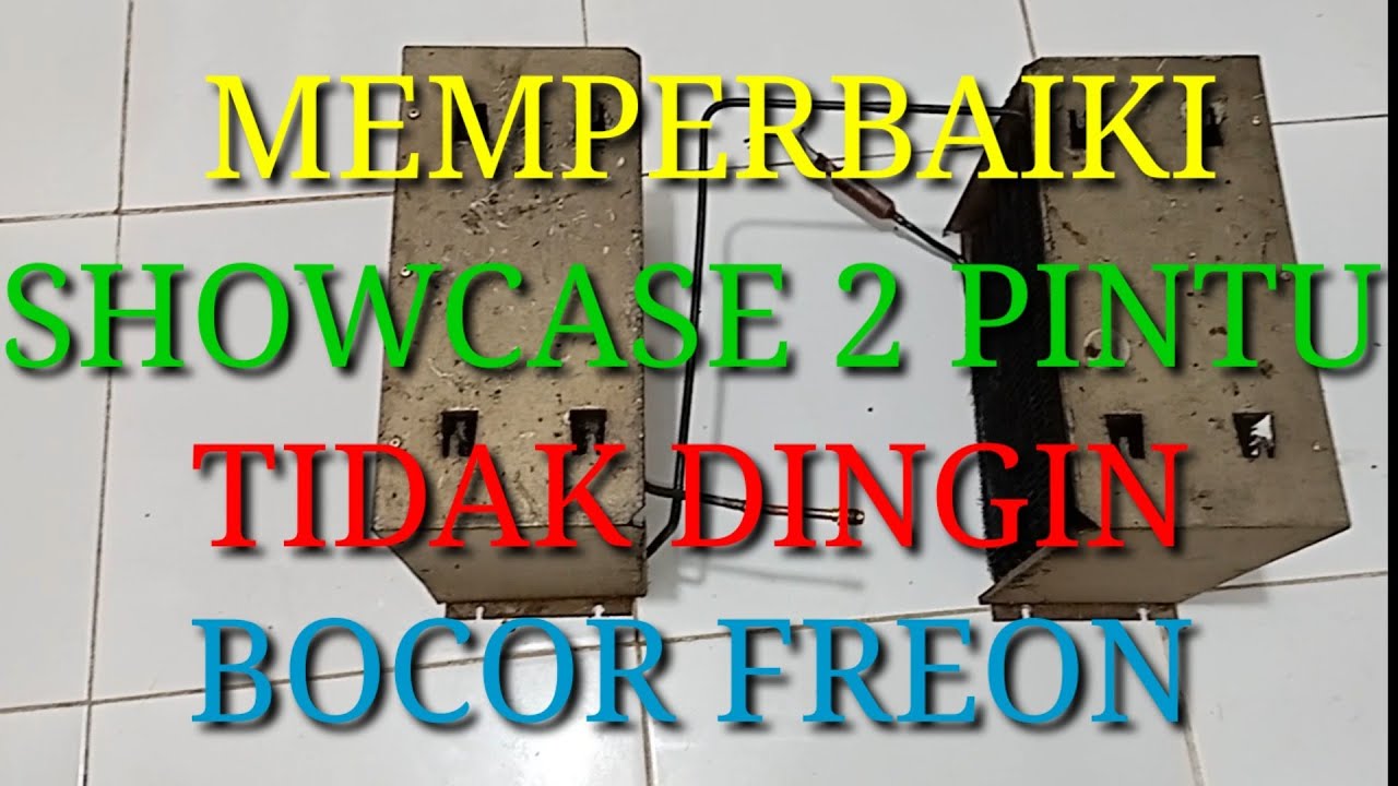 Lemari showcase 2 pintu tidak dingin