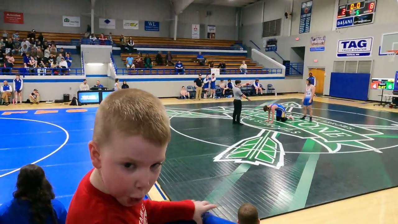 190lb Boys Wrestling Saltillo Dual- Trice (MSMS) vs Tupelo