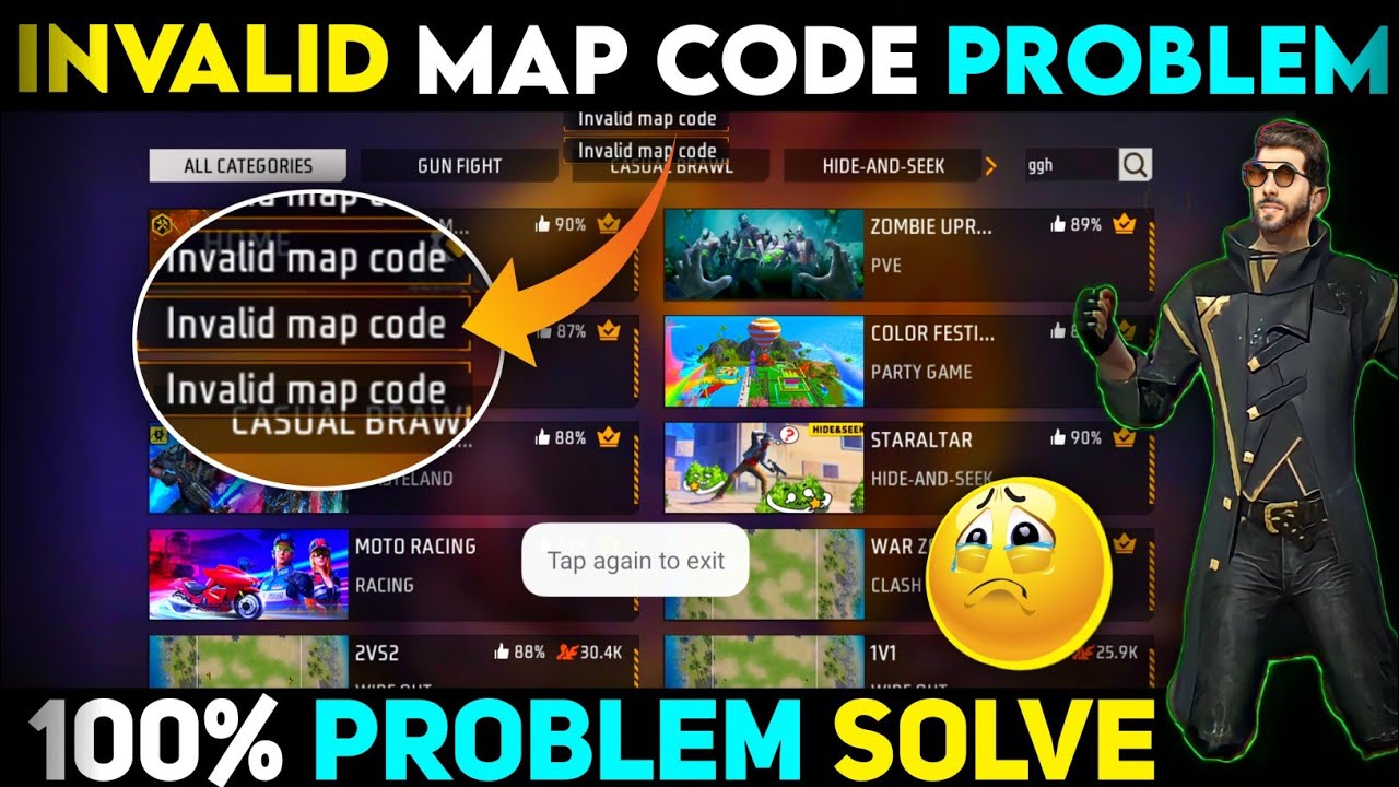 Free Fire Craftland Invalid Code Problem | Free Fire Craftland Problem | Free Fire Max Craftland Inv