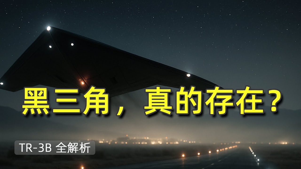 TR-3B「黑蝠鱝」：美軍最神祕的反重力飛行器？真實存在還是都市傳說？
