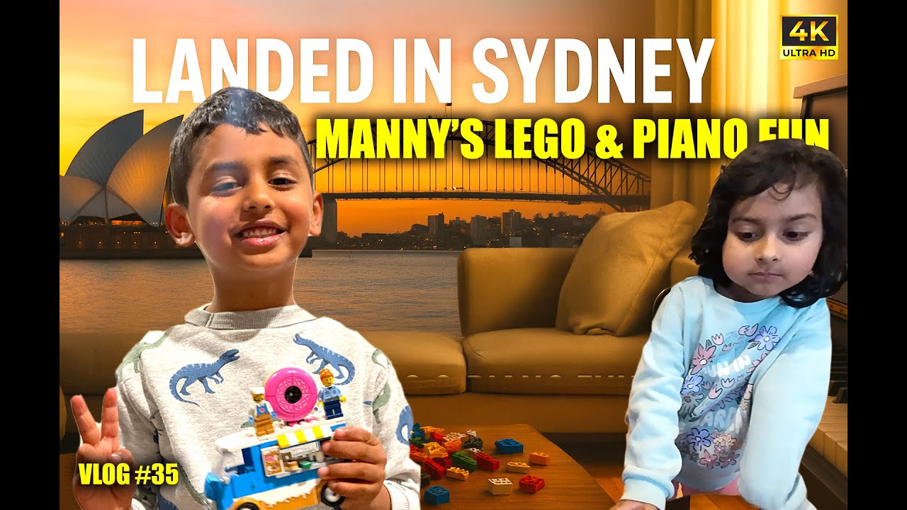 🏠 தமிழ் VLOG | Landed in Sydney | Manny’s LEGO & Piano Fun 🎹🧩 | Vijay Irudhayaraj| VLOG 35