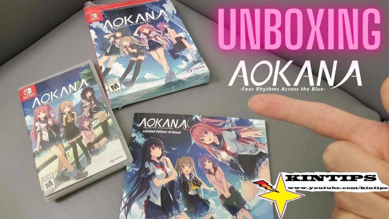Unboxing Aokana Four Rhythms Across the Blue Limited Edition PQUBE Sprite Neko Nyan Nintendo Switch