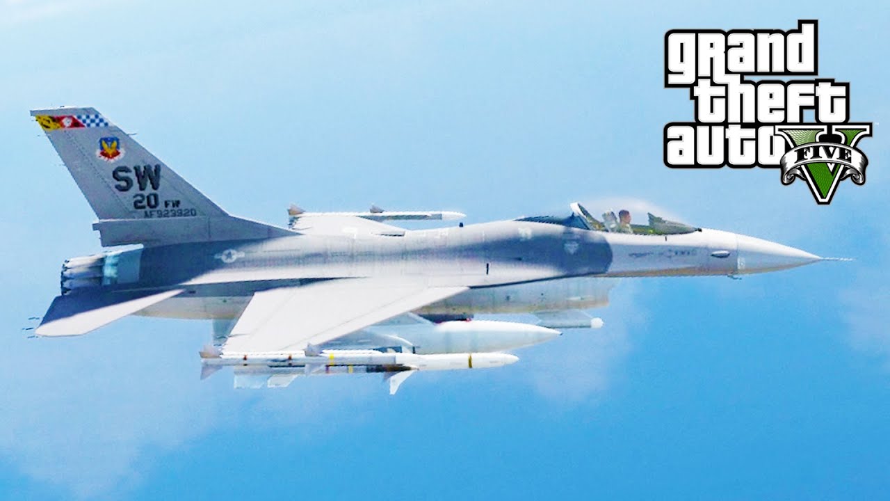 GTA 5 SP #29 - F-16C Fighting Falcon Mod