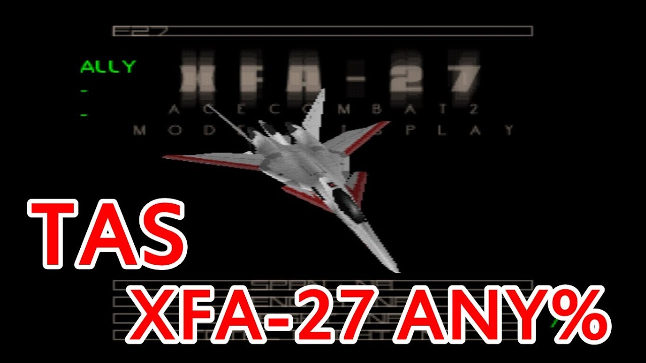 [OLD RECORD | TAS] Ace Combat 2 XFA-27 any% in 20:44