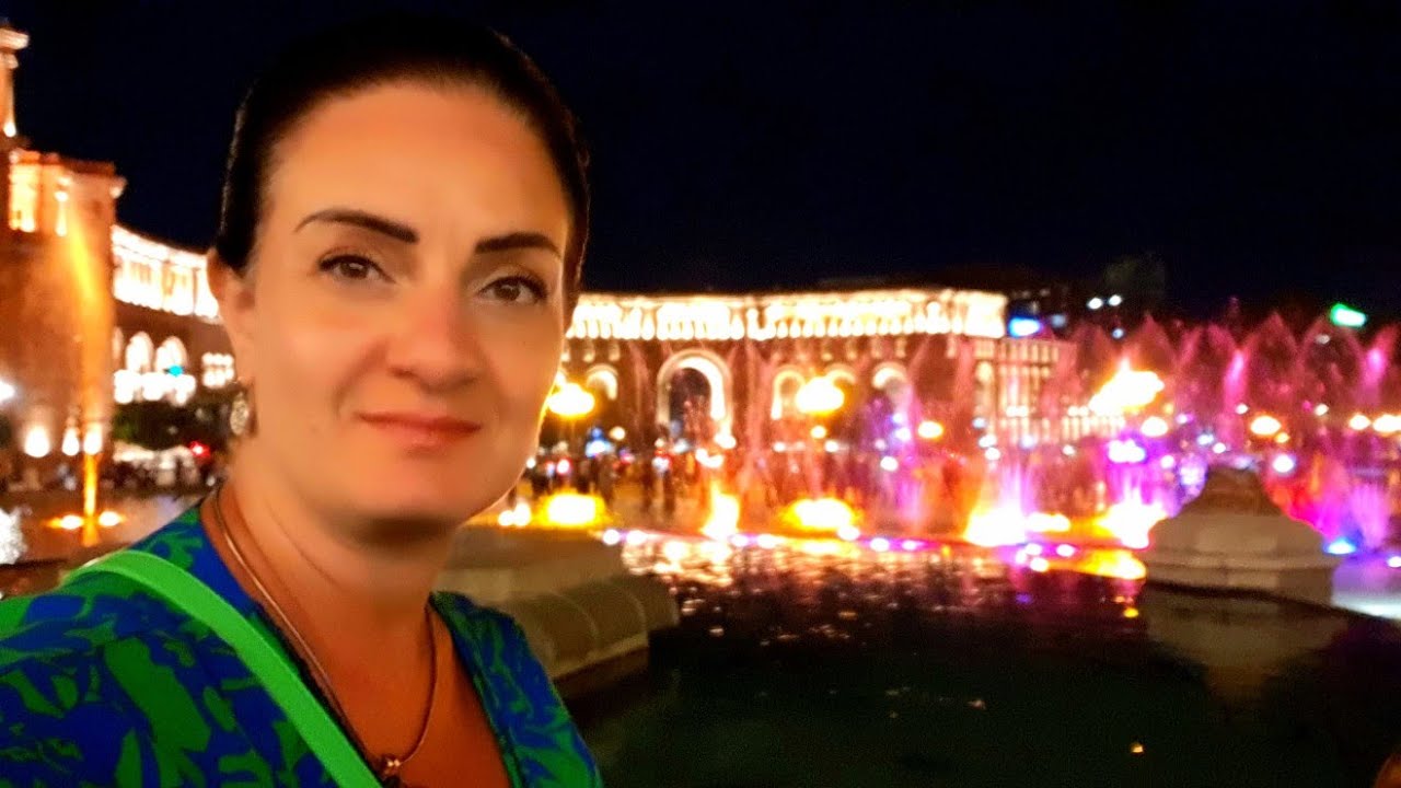 ВЛОГ из Ночного Еревана 🏙🌛🎉🎆 с Музыкой на Мои Стихи