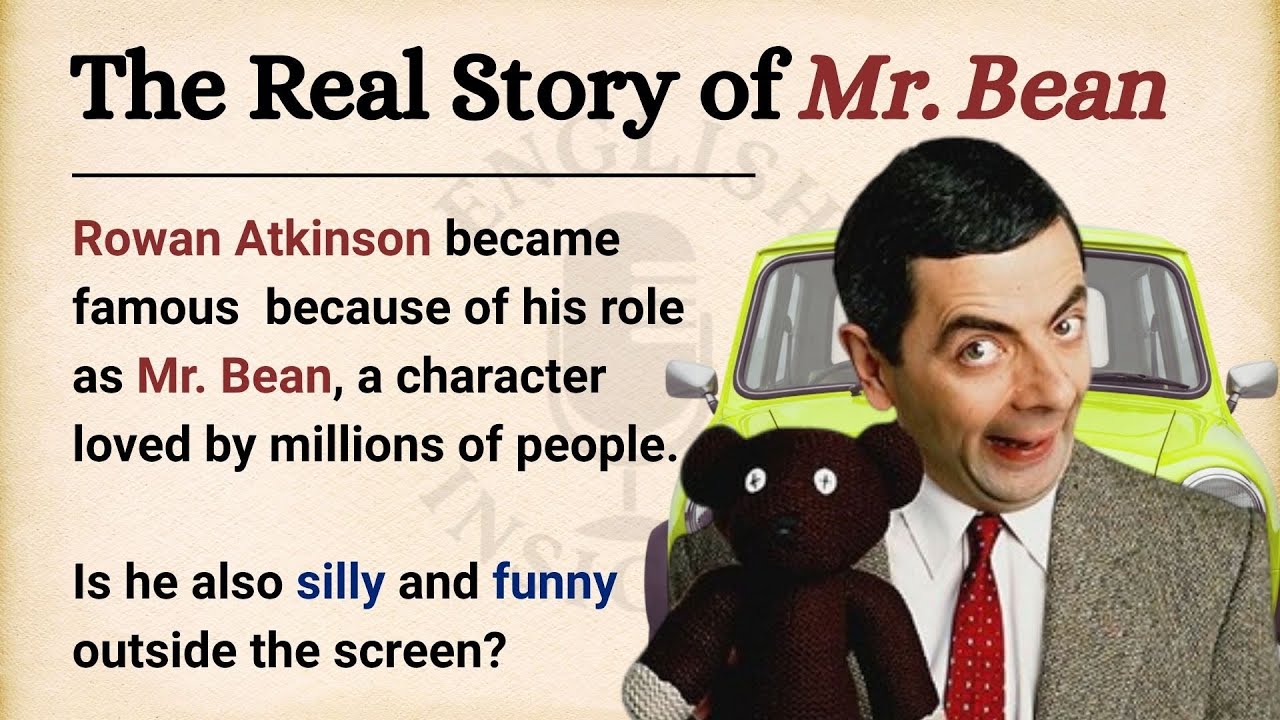Rowan Atkinson: The Genius Behind Mr. Bean || Learn English Through Story Level 2 || Graded Reader