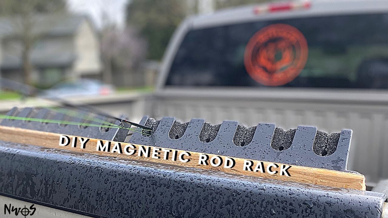 How to Make your own magnetic rod holder for fishing rods #diy @FishinNStuff